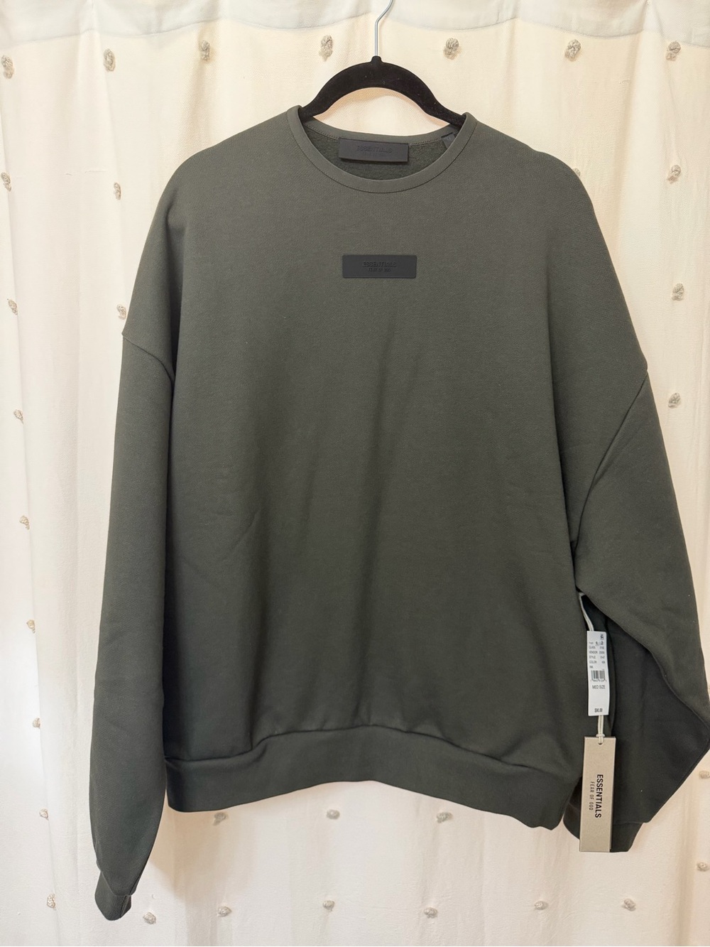 Essentials Olive Crewneck Sweatshirt